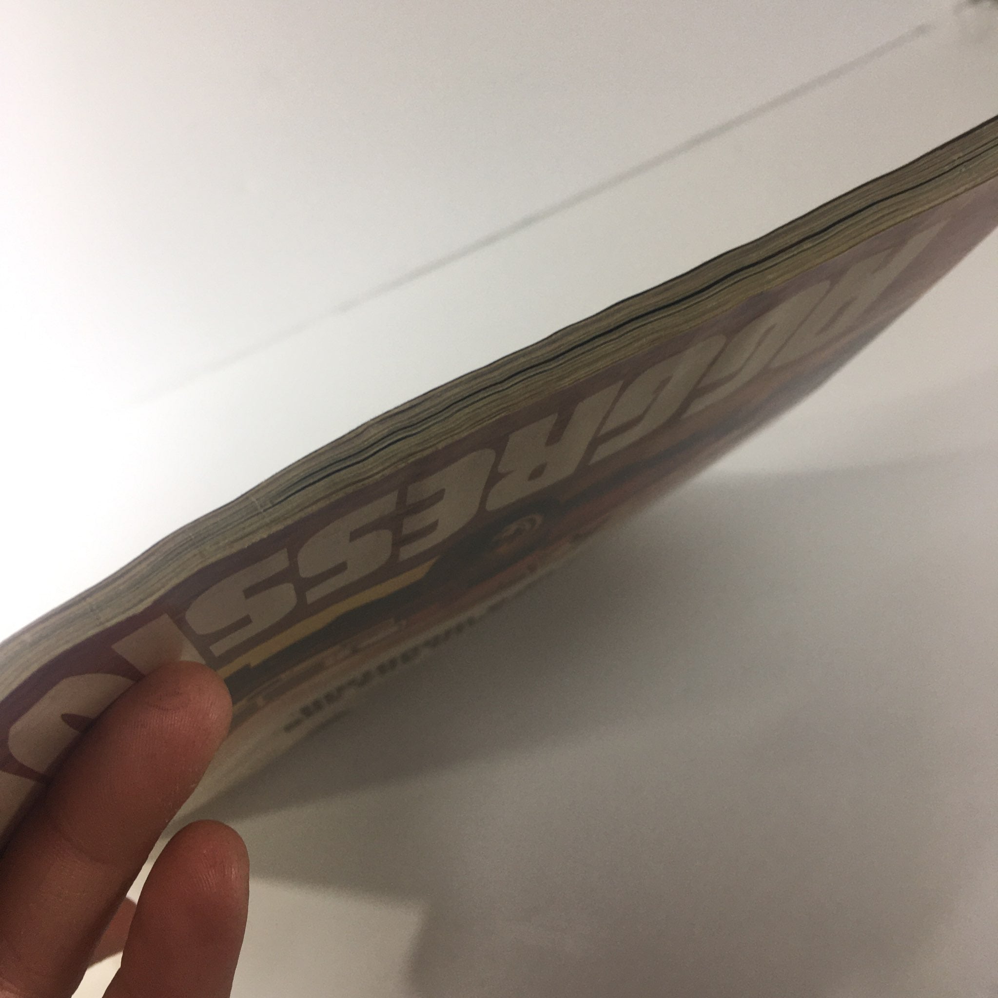 Side view of Sports Illustrated December 10, 1984 - Michael Jordan: A Star Is Born magazine, illustrating the condition of the vintage publication.