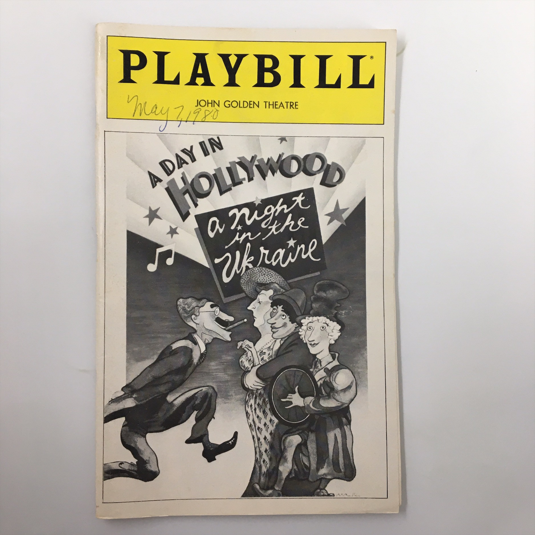 1980 Playbill John Golden Theatre A Day in Hollywood A Night in the Ukraine