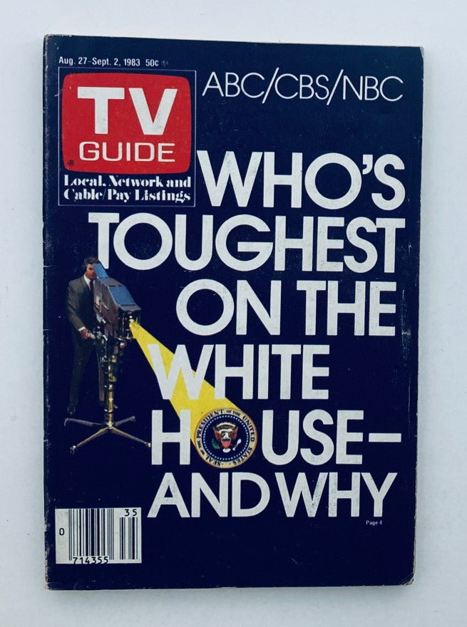 TV Guide Magazine August 27 1983 Toughest on White House LA Metro Ed. No Label