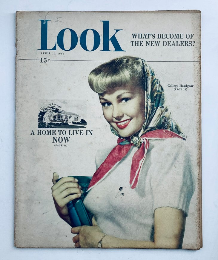 VTG Look Magazine April 27 1948 Vol 12 No. 9 Starlet Shirley Johns No Label