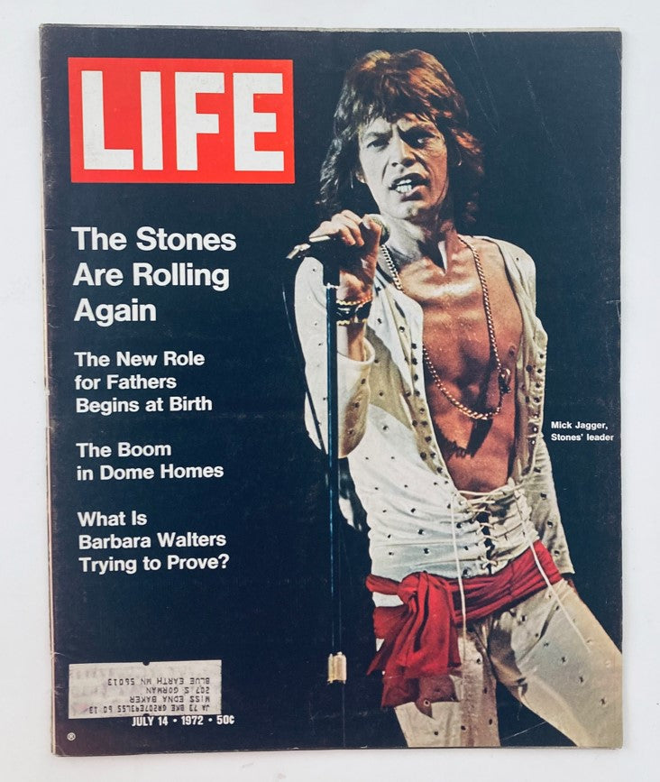 RES*  Life Magazine July 14 1972 Vol 73 No. 2 Mick Jagger of the Rolling Stones