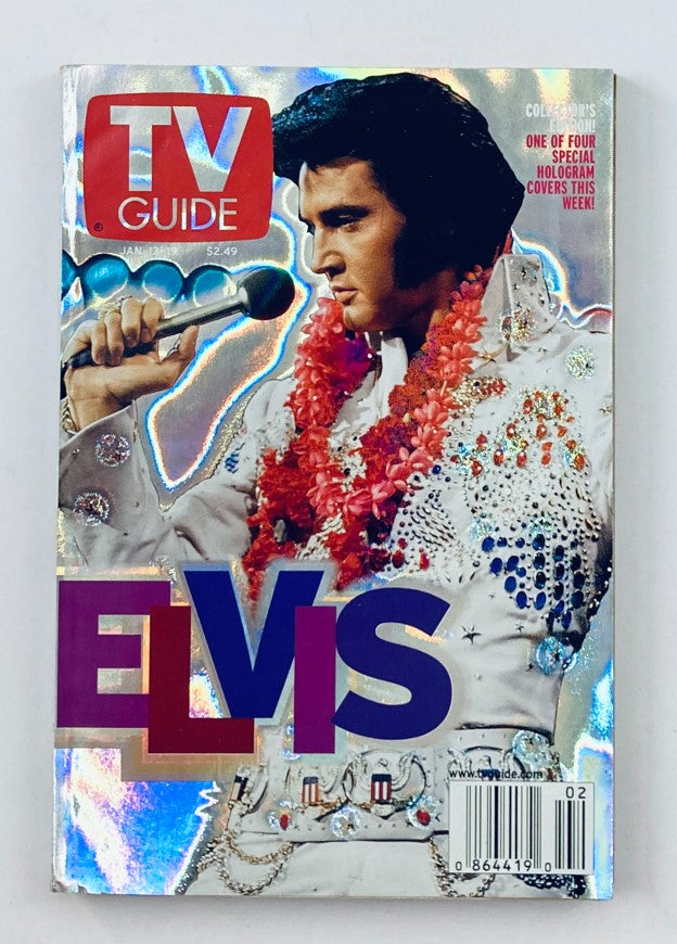 TV Guide Magazine January 13 2001 Elvis Presley 1 of 4 NY Metro Ed. No Label