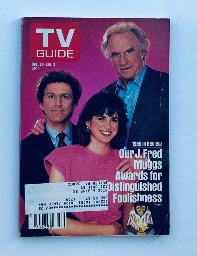 TV Guide Magazine December 28 1985 Crazy Like a Fox Cast Pittsburgh Metro Ed.