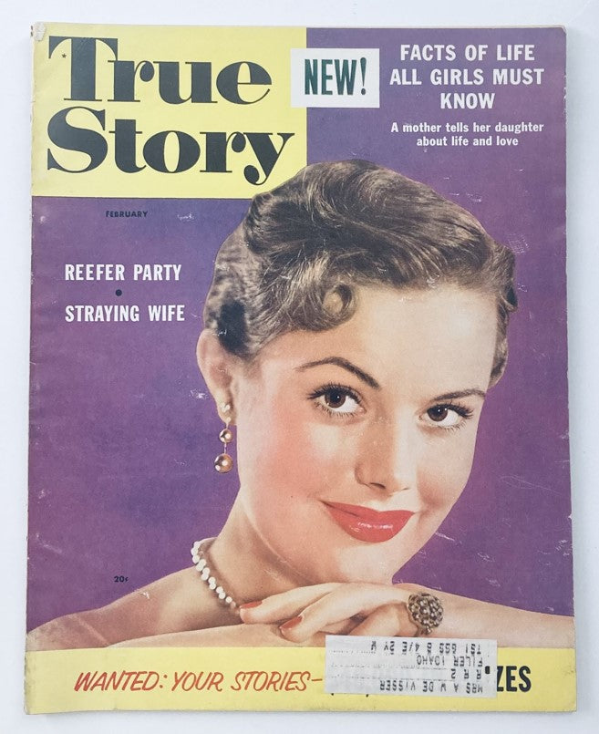 VTG True Story Magazine February 1954 Vol 69 No. 7 Myrna Hansen on The Cover