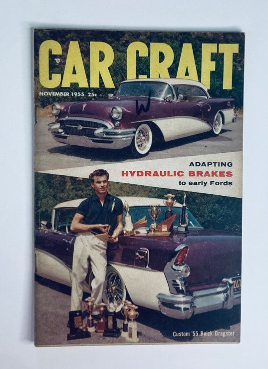 VTG Car Craft Magazine November 1955 Vol 3 No. 6 '55 Buick Dragster No Label