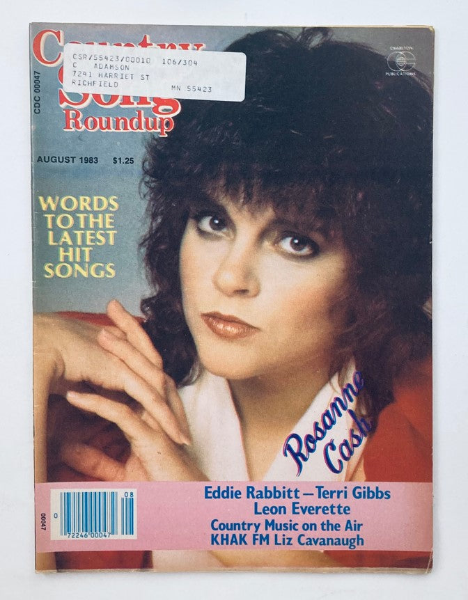 VTG Country Song Roundup Magazine August 1983 Roseanne Cash & Eddie Rabbit