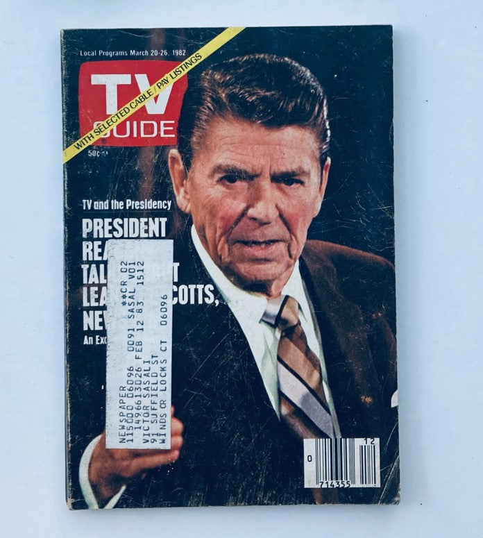 TV Guide Magazine March 20 1982 Ronald Reagan Hartford-New Haven Ed.