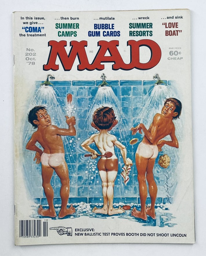 Mad Magazine October 1978 No. 202 Bubble Gum Cards 6.0 FN Fine No Label