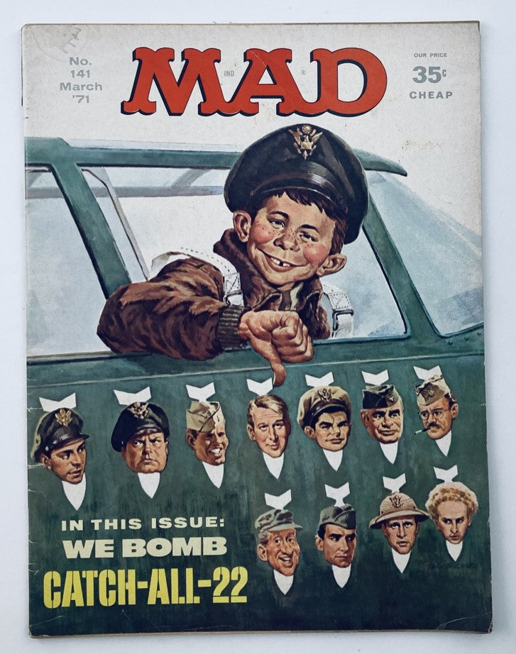 Mad Magazine March 1971 No. 141 We Bomb Catch-All-22 4.0 VG Very Good No Label