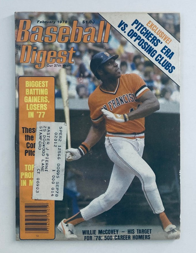 VTG Baseball Digest Magazine February 1978 Willie McCovey Career Homers