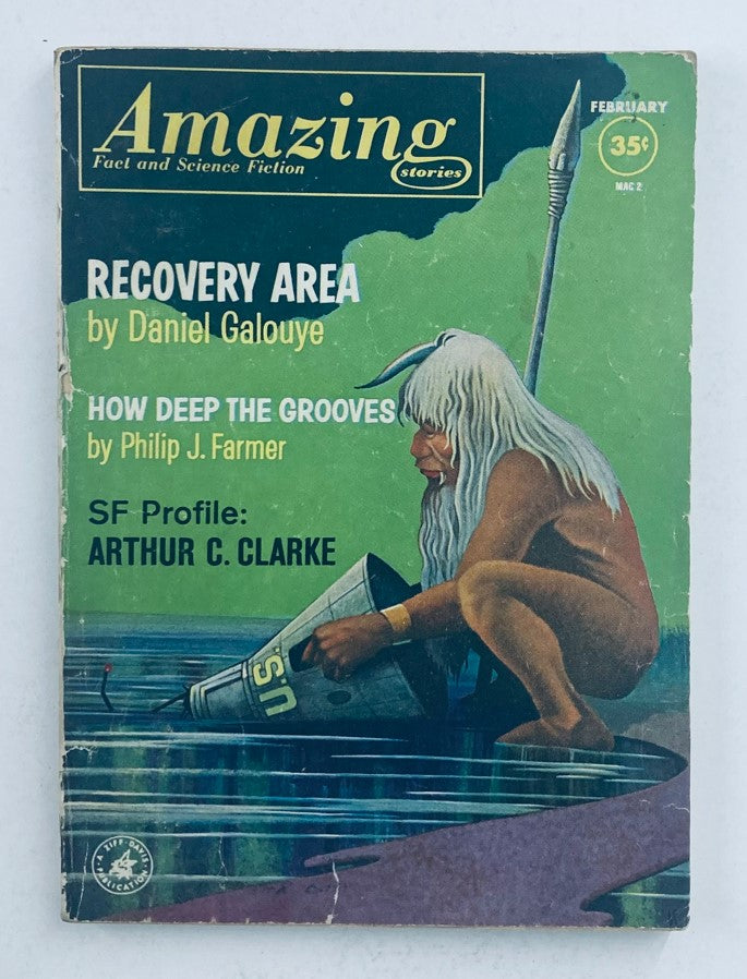 Amazing Science Fiction Stories Magazines February 1963 Recovery Area No Label