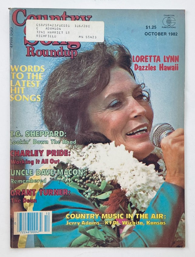 VTG Country Song Roundup Magazine October 1982 Loretta Lynn Dazzles Hawaii