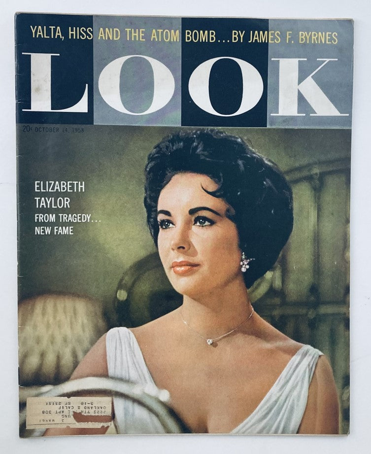 VTG Look Magazine October 14 1958 Vol 22 No. 21 Elizabeth Taylor Fame