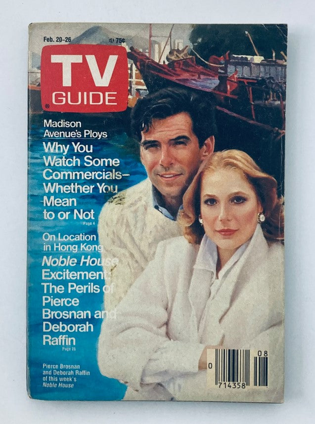 TV Guide Magazine February 20 1988 Pierce Brosnan Pittsburgh Metro Ed. No Label