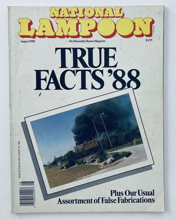 VTG National Lampoon Magazine August 1988 True Facts '88 Section No Label