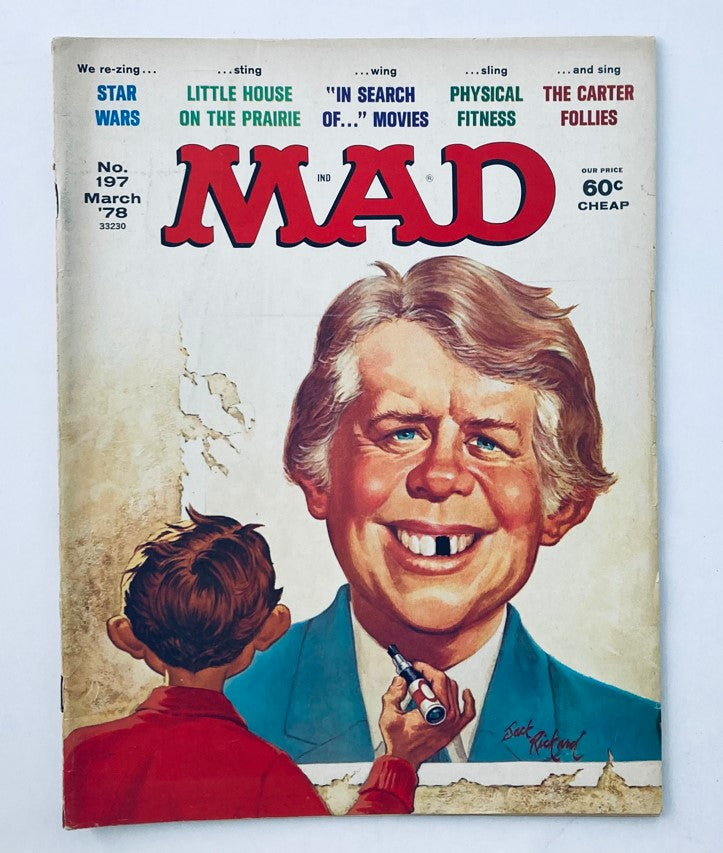 VTG Mad Magazine March 1978 No. 197 Jimmy Carter 2.0 GD Good No Label