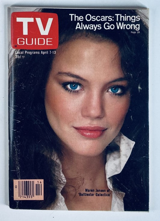 TV Guide Magazine April 7 1979 #1358 Maren Jensen NJ-PA Ed. No Label