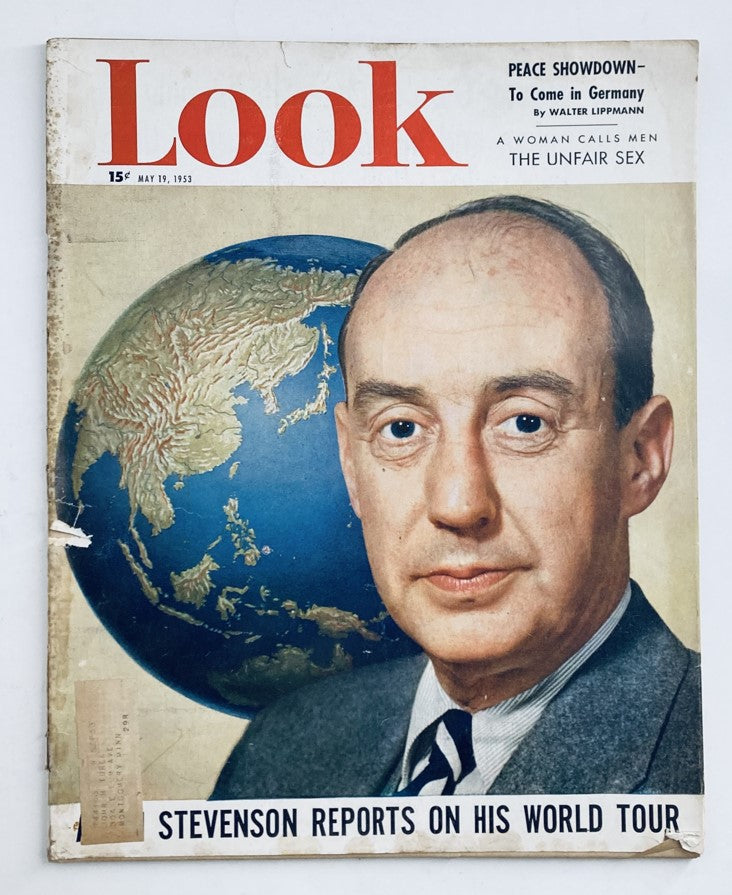 VTG Look Magazine May 19 1953 Vol 17 No. 10 Adlai Stevenson Reports World Tour