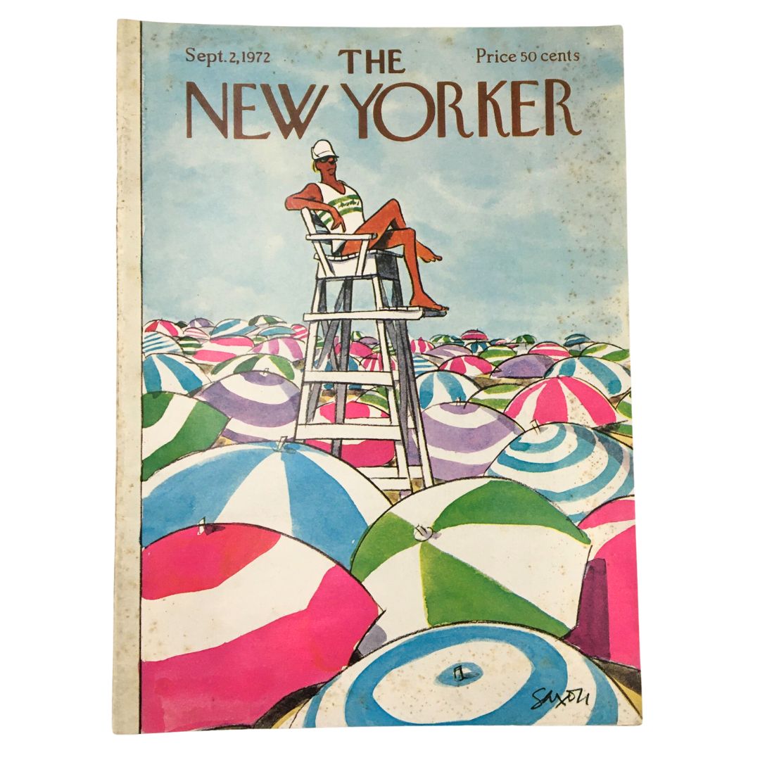 The New Yorker Magazine September 2 1972 Full Cover Theme by Charles Saxon