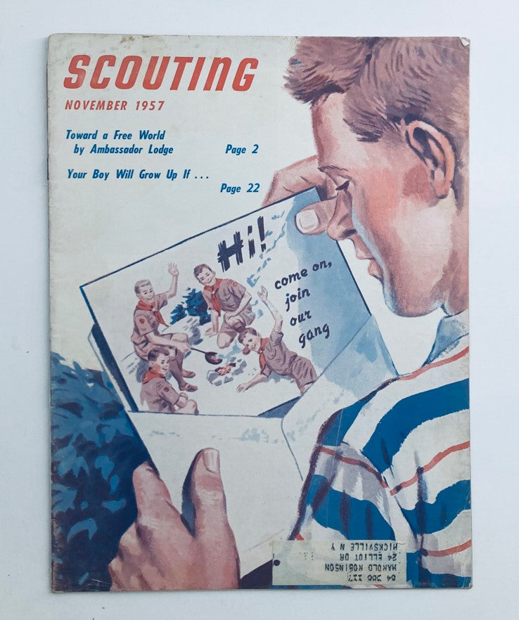 VTG Scouting Magazine November 1957 Vol 45 No. 9 Jimmy Next Troop Meeting Night