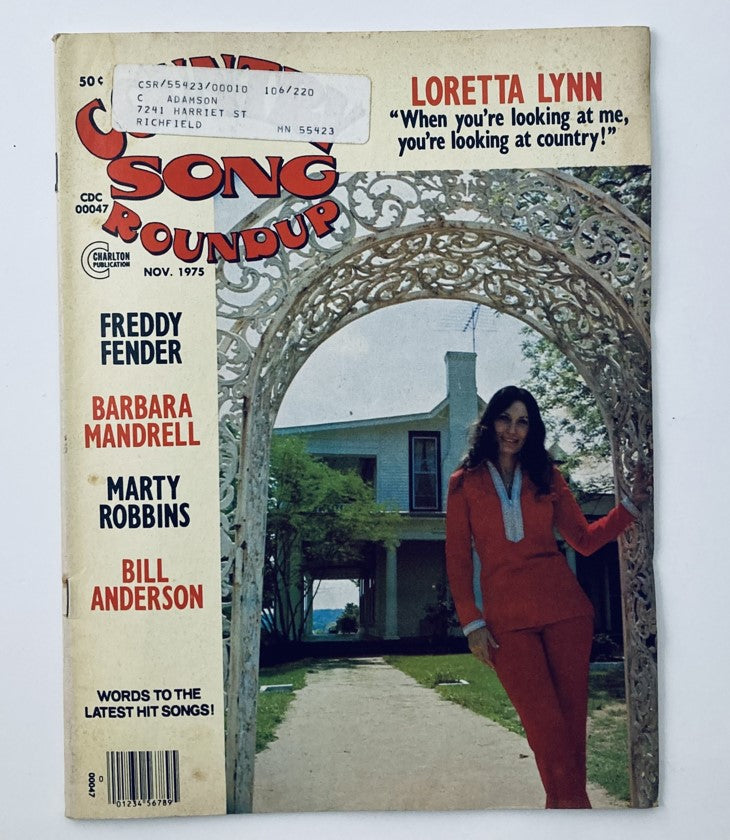 VTG Country Song Roundup Magazine November 1975 Loretta Lynn & Freddy Fender