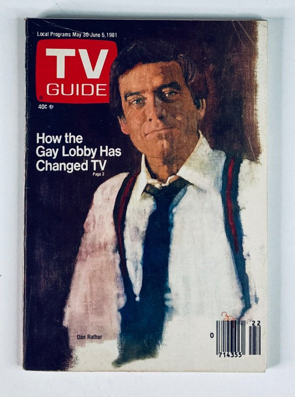 TV Guide Magazine May 30 1981 #1470 Dan Rather Nashville Ed. No Label