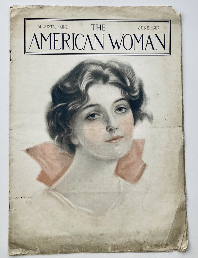 VTG The American Woman Magazine June 1917 Attractive Yokes in Crochet No Label