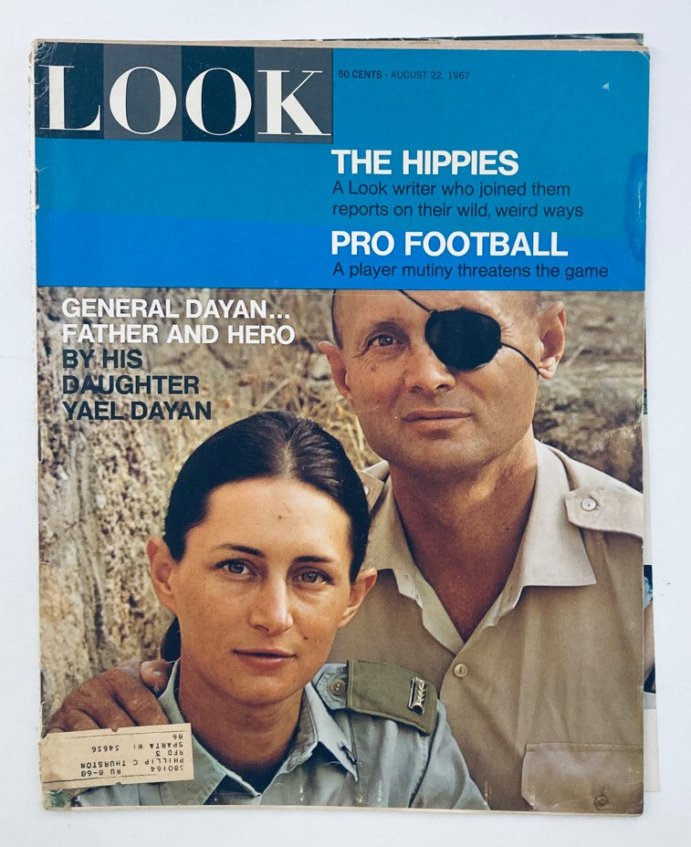 VTG Look Magazine August 22 1967 Vol 31 No. 17 Moshe Dayan & Yael Dayan