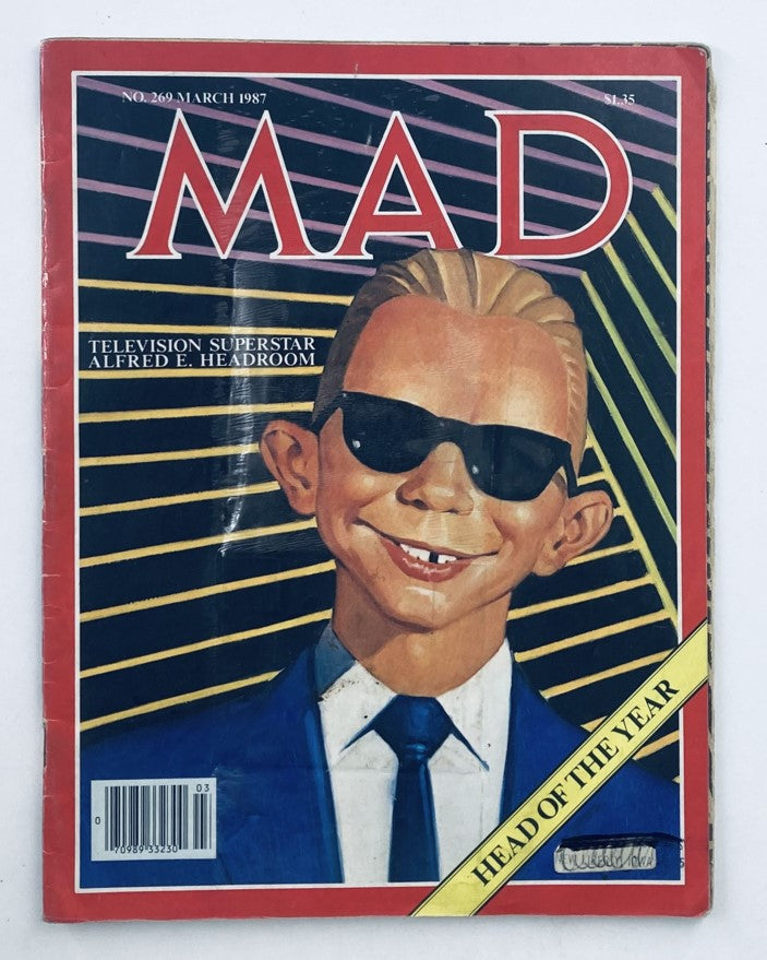 Mad Magazine March 1987 No. 269 TV Superstar Alfred 4.0 VG Very Good No Label