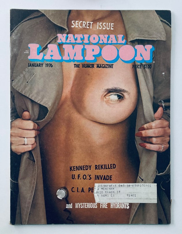 Vtg National Lampoon Magazine January 1976 Featuring Jackie's Date with Destiny Collectible Edition