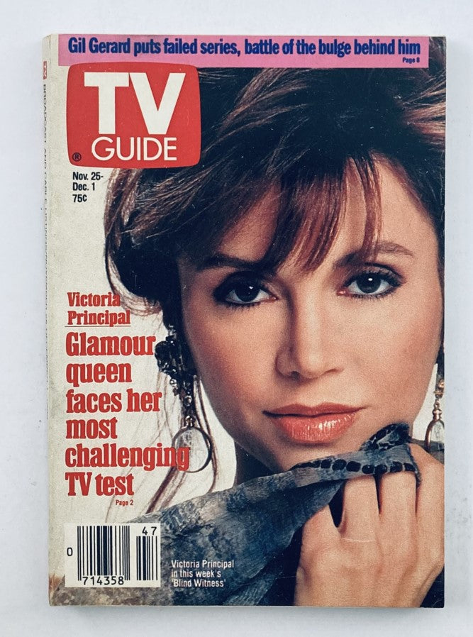 TV Guide Magazine November 25 1989 Victoria Principal WA-Baltimore Ed. No Label