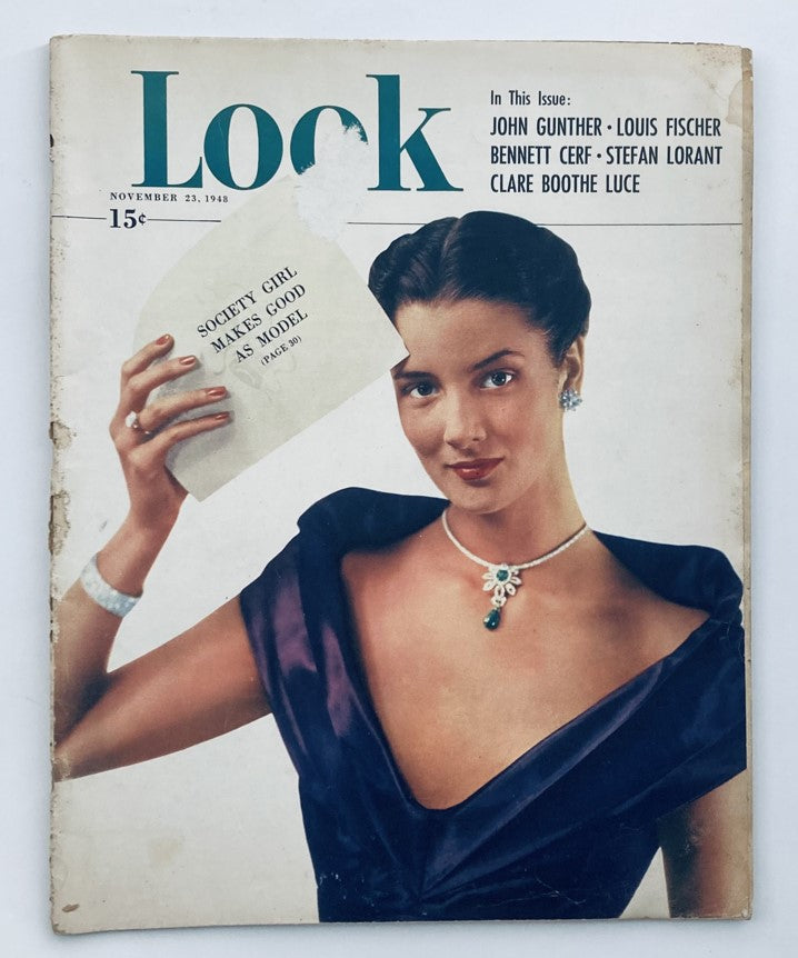 VTG Look Magazine November 23 1948 Vol 12 No. 24 Society Girl Makes A Good Model