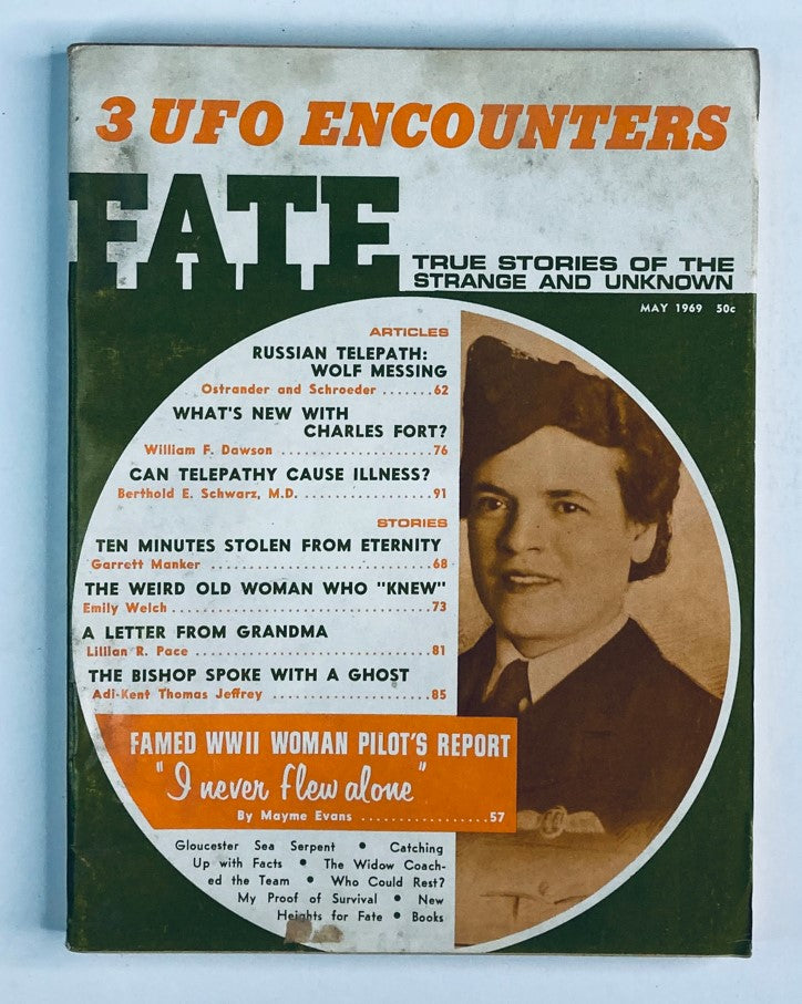 VTG Fate Magazine May 1969 Vol 22 No. 5 Russian Telepath Wolf Messing No Label