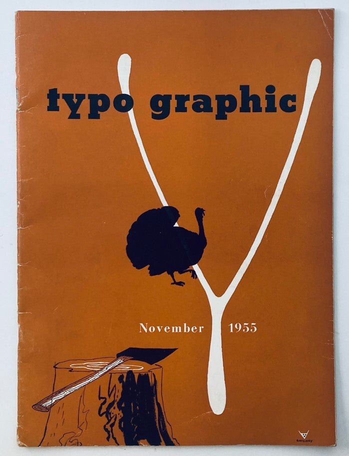 VTG Typo Graphic Magazine November 1955 Granddad Laffed at These No Label