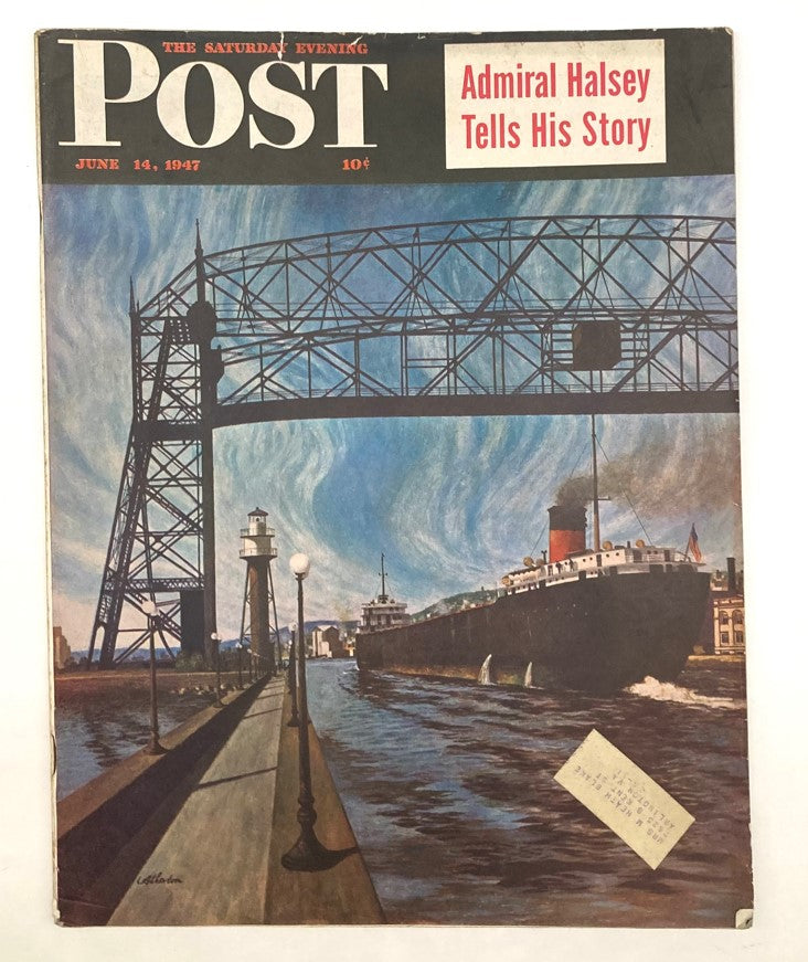 Saturday Evening Post Magazine June 14 1947 Illustrated Cover by John Atherton