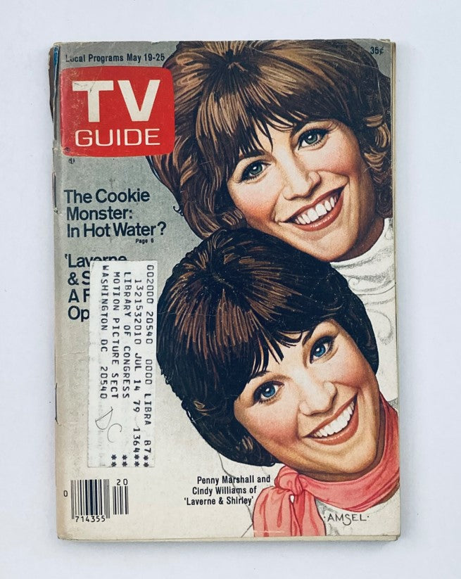 TV Guide Magazine May 19 1979 #1364 Penny Marshall WA-Baltimore Ed.