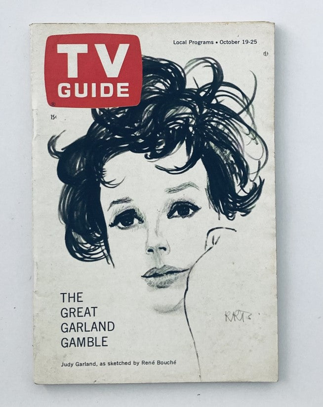 TV Guide Magazine October 19 1963 #551 Judy Garland Cleveland Ed. No Label