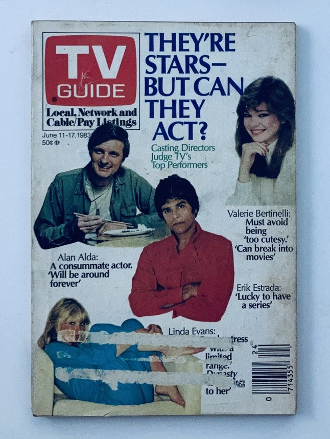 TV Guide Magazine June 11 1983 Valerie Bertinelli Johnstown-Altoona Ed.