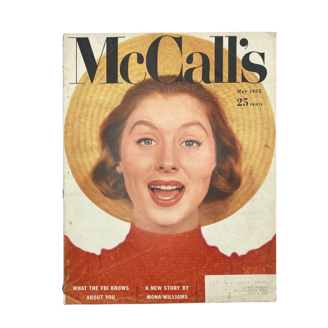 VTG McCall's Magazine May 1955 Cover Girl Susie Parker for May