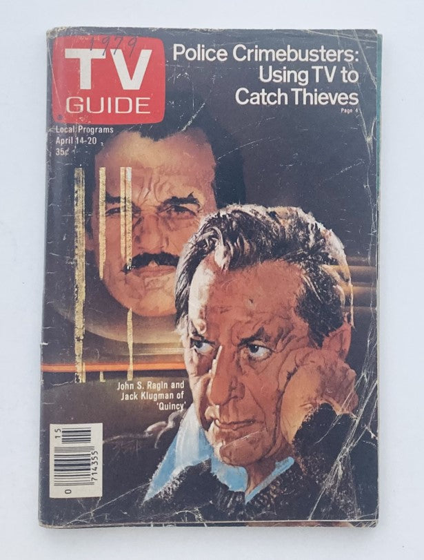 TV Guide Magazine April 14 1979 John S. Ragln, Jack Klugman WA-Baltimore Ed.