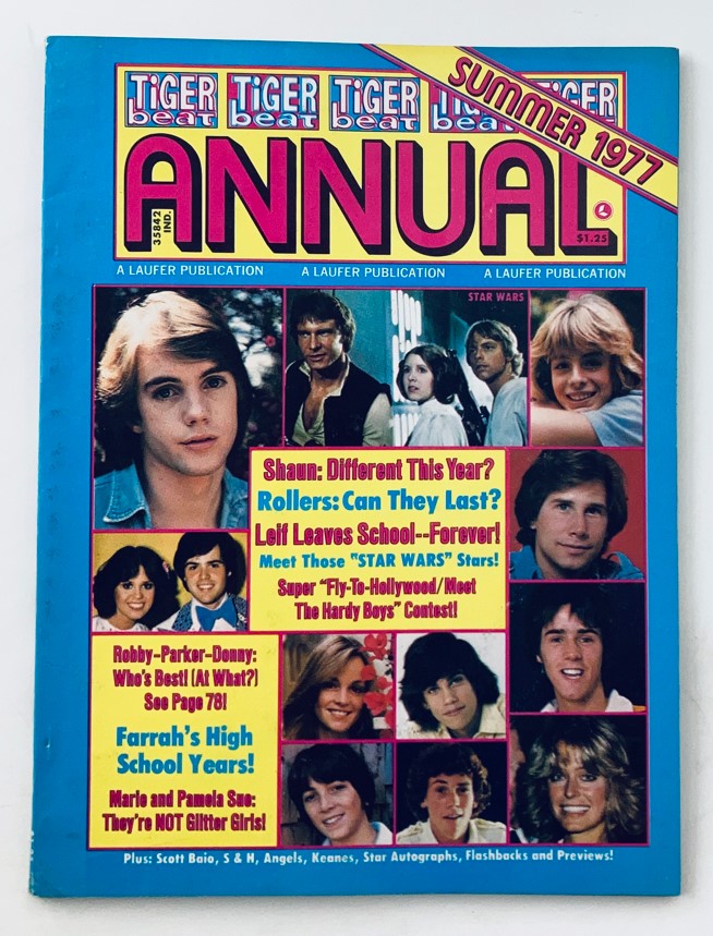 Tiger Beat Annual Magazine Summer 1977 Star Wars, Farrah Fawcett No Label