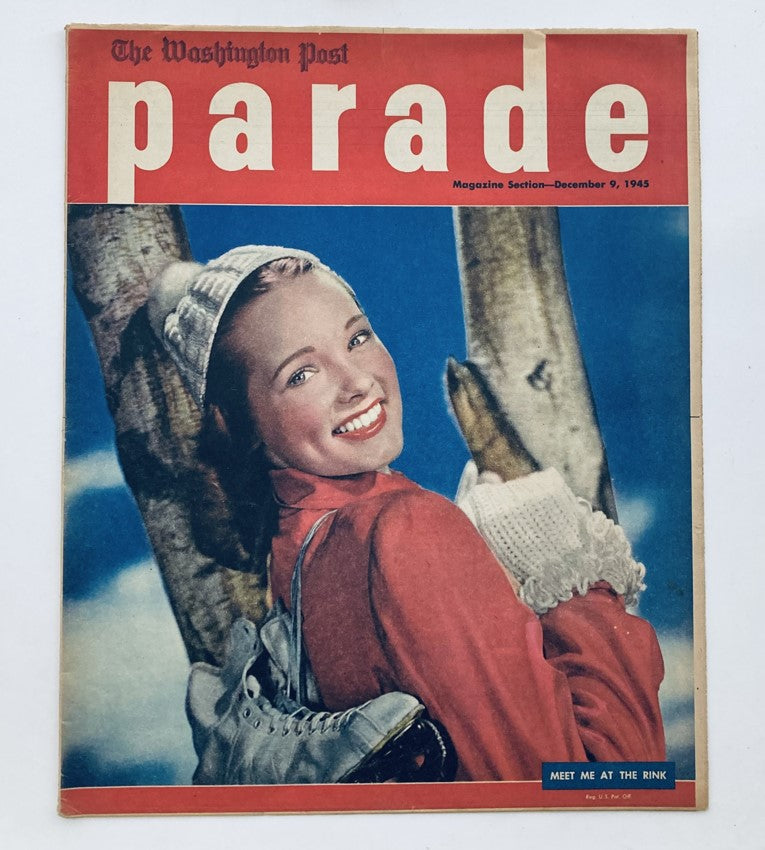 Parade Newspaper Magazine WA Post December 9 1945 Meet Me at The Rink No Label