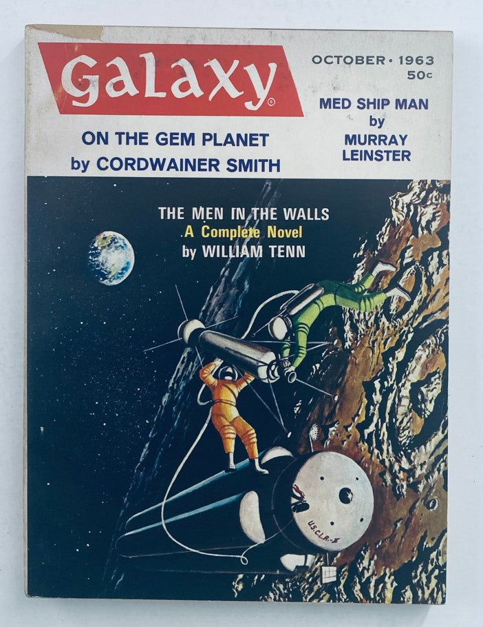 Galaxy Magazine October 1963 Vol 22 No. 1 The Men in The Walls No Label