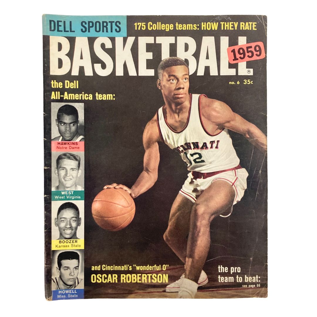 VTG Dell Sports Basketball Magazine 1959 Oscar Robertson & Boozer No Label