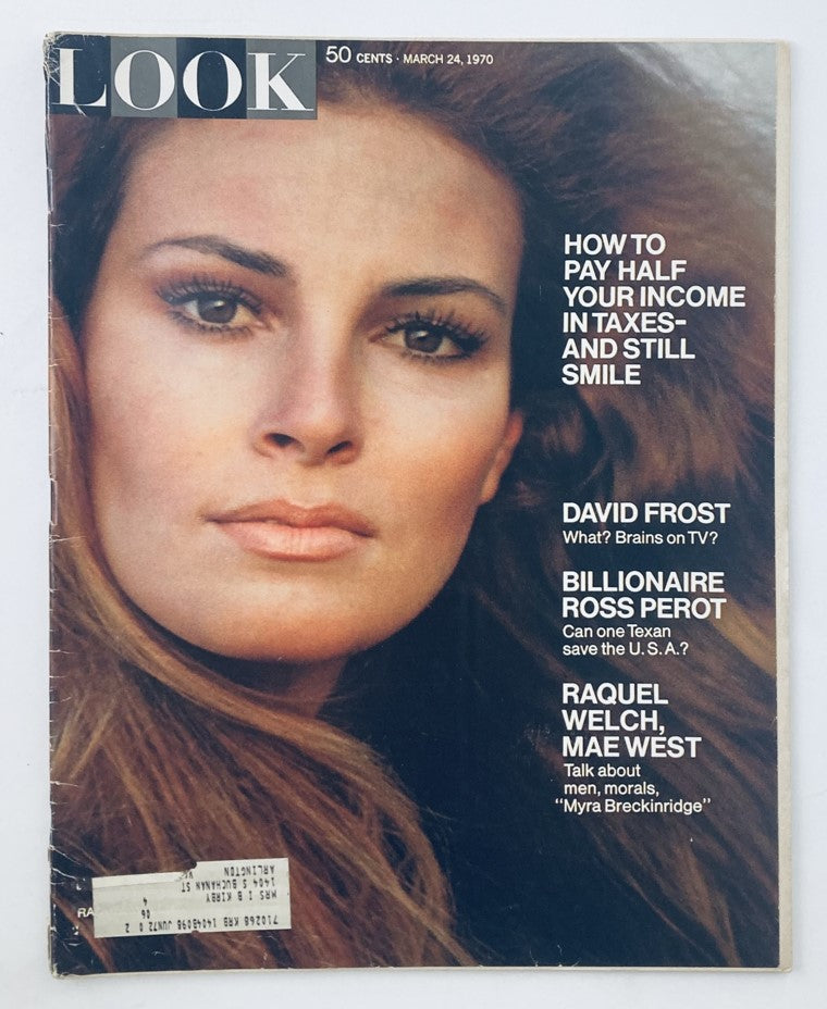 RES* VTG Look Magazine March 24 1970 Vol 34 No. 6 Raquel Welch, Mae West