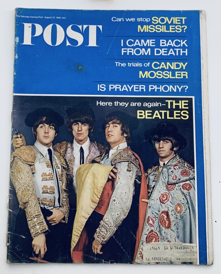 The Saturday Evening Post August 27 1966 Issue No. 18 Here They Are The Beatles