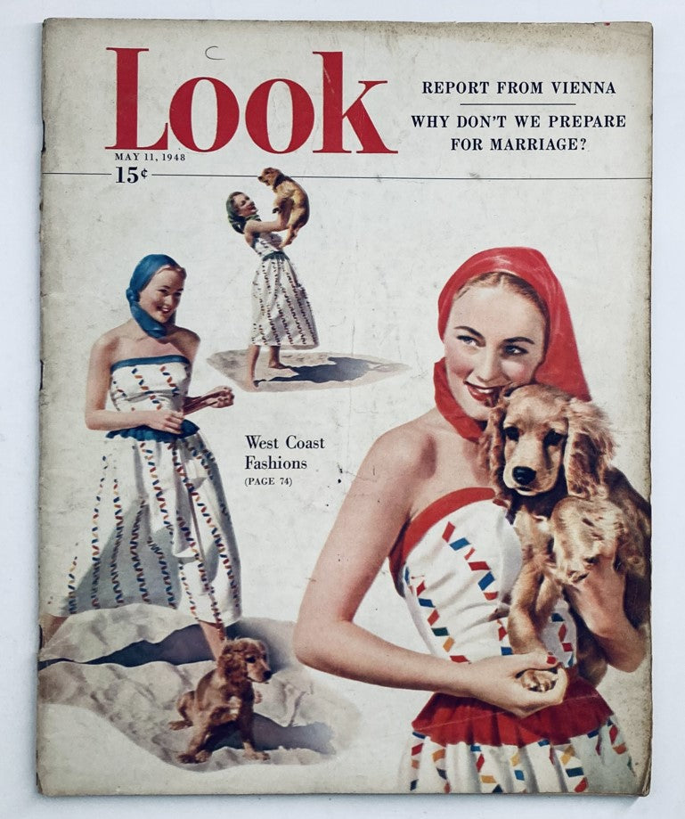 VTG Look Magazine May 11 1948 Vol 12 No. 10 West Coast Fashions No Label