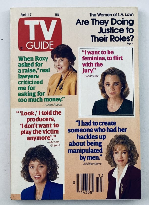 TV Guide Magazine April 1 1989 Michele Greene WA-Baltimore Ed. No Label VG