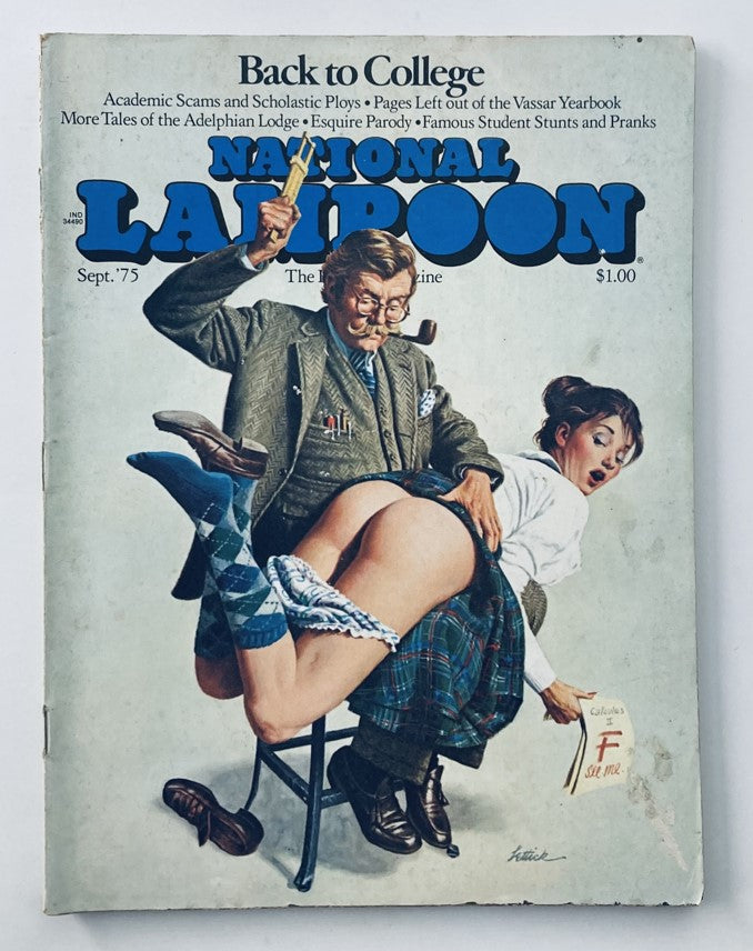 National Lampoon Magazine September 1975 Featuring Famous Collegiate Stunts - No Label