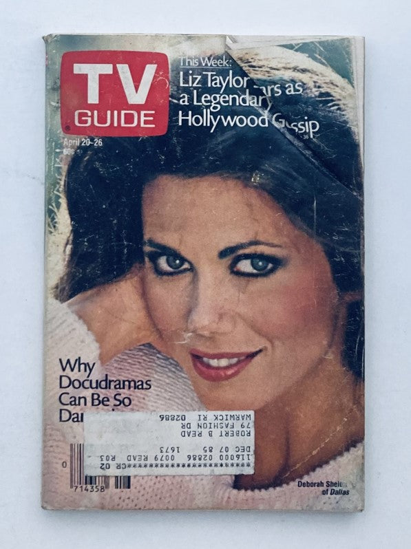 TV Guide Magazine April 20 1985 Deborah Shelton Providence Ed.